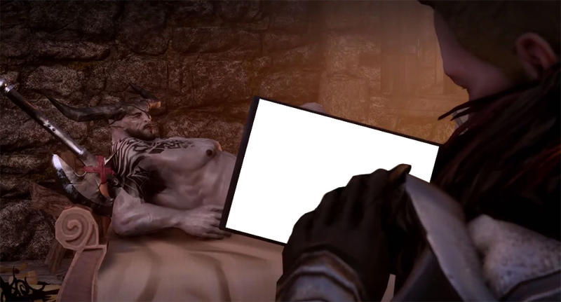 Illustration for article titled Kotaku 'Shop Contest: "Draw Me Like One Of Your Orlesian Qunari"